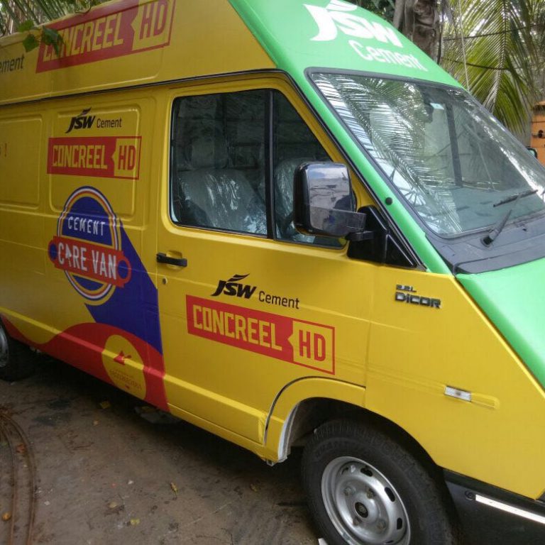 Concreel side van exterior graphics